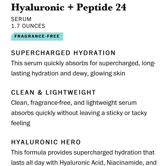 NIB Olay Regenerist Hyaluronic + Peptide 24 Hydrating Serum 1.7 Oz. - Picture 5 of 5